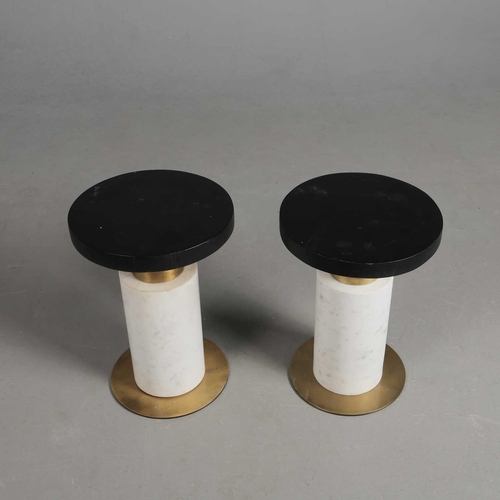 465 - ARTERIORS LINDBERG ACCENT TABLES, A PAIR (2) 45.5cm H x 76cm diam. approx.sold as seen... 