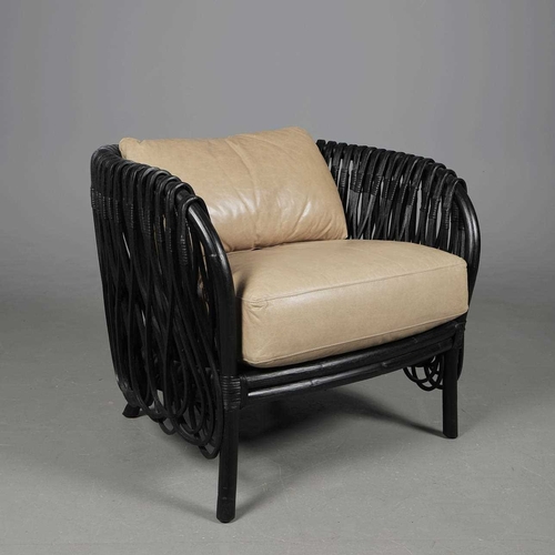 488 - ARTERIORS STRATA LOUNGE CHAIR. approx. 86cm W x 76cm H.sold as seen.
