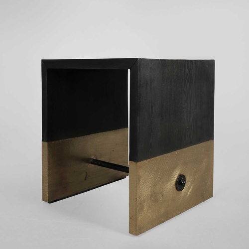 505 - ARTERIORS LYLE END TABLE 58.5cm x 51cm x 49.5cm approx.sold as seen