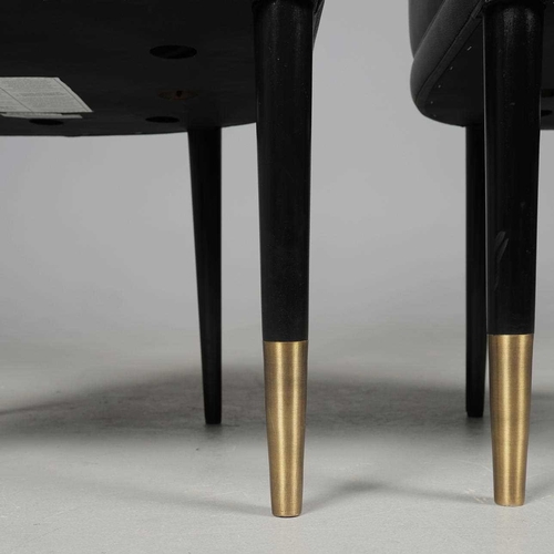 520 - ARTERIORS CROWLEY DINING CHAIRS, A PAIR. approx. 102cm H x 61cm W.sold as seen.... 