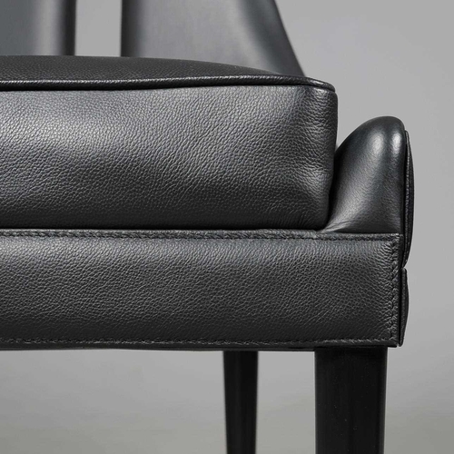 520 - ARTERIORS CROWLEY DINING CHAIRS, A PAIR. approx. 102cm H x 61cm W.sold as seen.... 