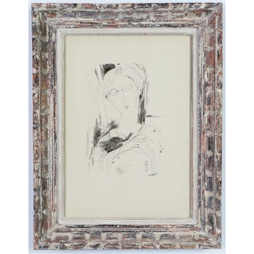 AMEDEO MODIGLIANI PORTRAITnumbered edition of 970 pochoir, printed by ...