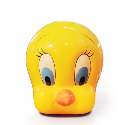 TWEETIE PIE LAMP SHELL. Head light, approx 50cms tall adapted from an ...