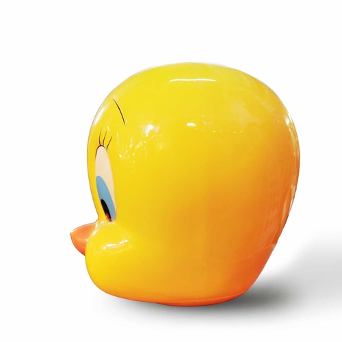 TWEETIE PIE LAMP SHELL. Head light, approx 50cms tall adapted from an ...