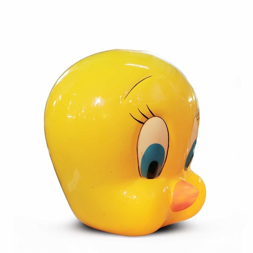 TWEETIE PIE LAMP SHELL. Head light, approx 50cms tall adapted from an ...