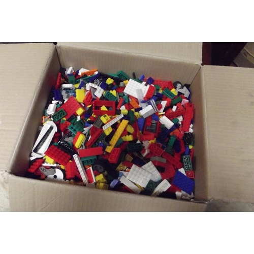 23 - Box of Lego style bricks.