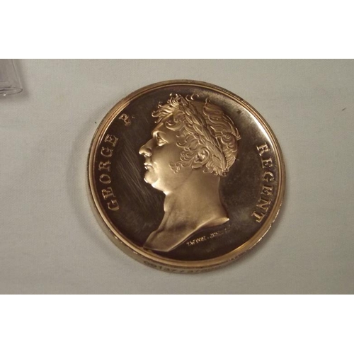 10 - Copper copy of an original Waterloo 1815 medal, no. 09137/37,500.