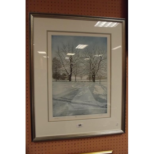 88 - Mark Spain, limited edition colour print, Winter Sun, no. 36/200.