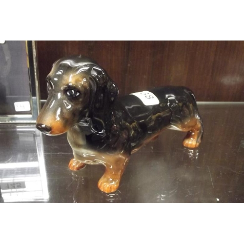 138 - Beswick Dachshund, large gloss.