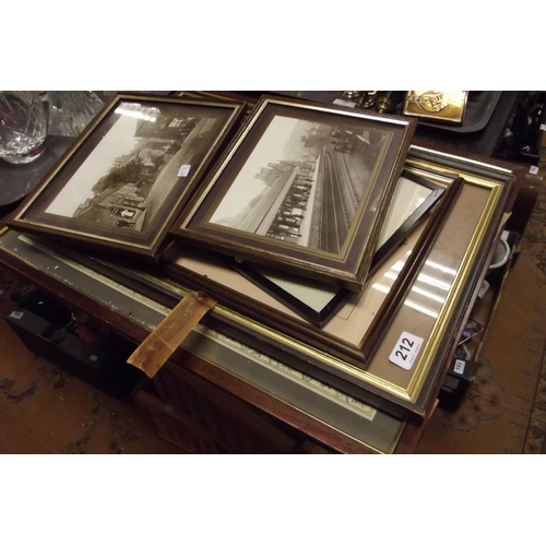 212 - Various framed and glazed prints.