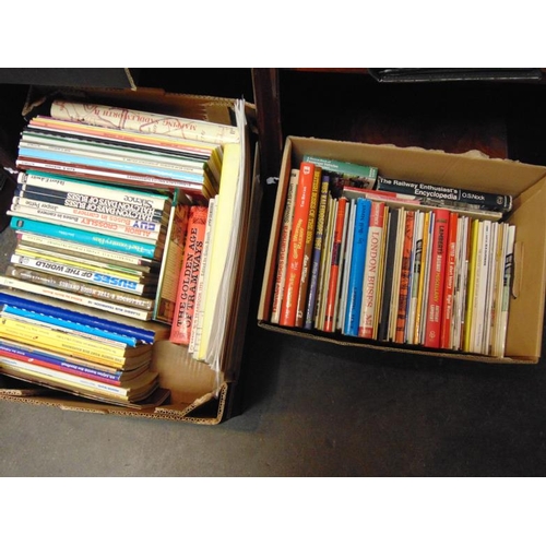 36 - Two boxes of books - railways.