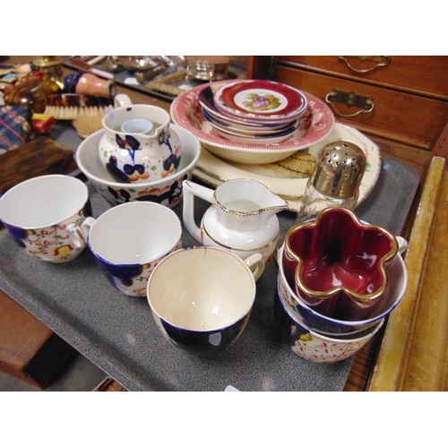 67 - Gaudy Welsh part tea set, etc.