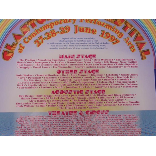 84 - Original colour poster for Glastonbury 1997.