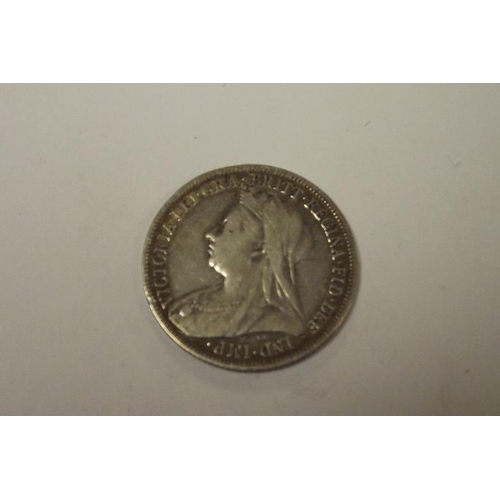 113 - Victorian silver Shilling 1896.