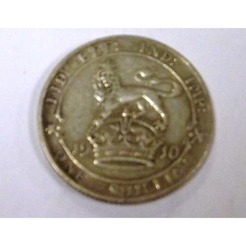 117 - Edward VII silver Shilling 1910.