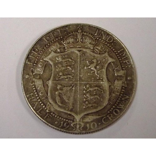 121 - Edward VII silver Half-Crown 1910.