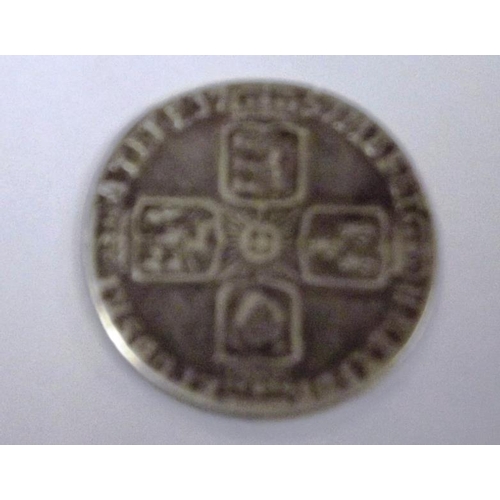 127 - George II silver Sixpence 1757.