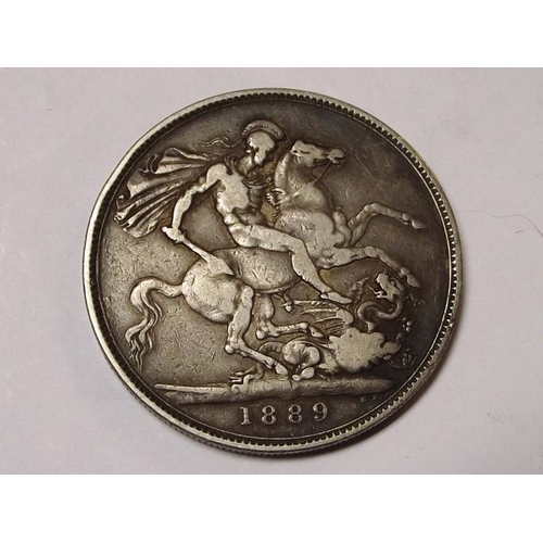 148 - 1889 silver Crown.