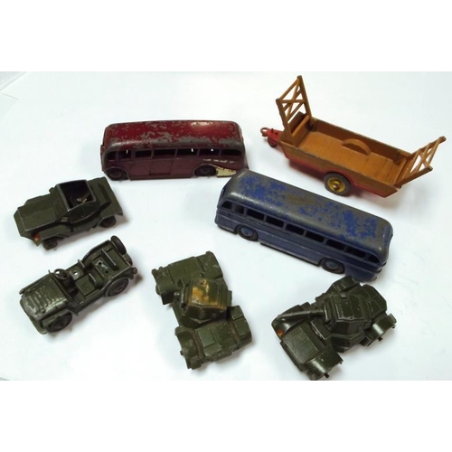 204 - Small collection of unboxed play-worn Dinky collectable model vehicles.