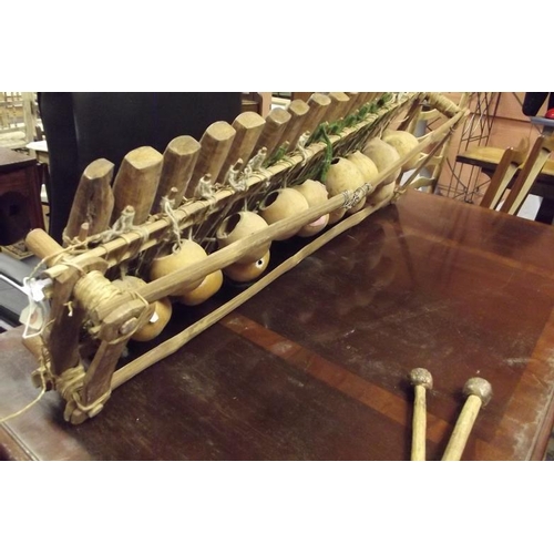 325 - A primitive xylophone.