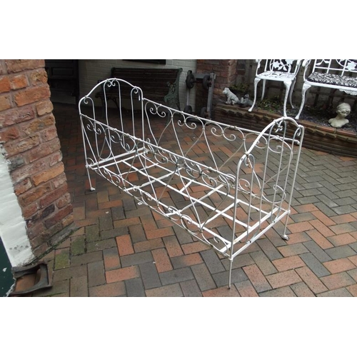 349 - 19th Century French wrought iron cot.