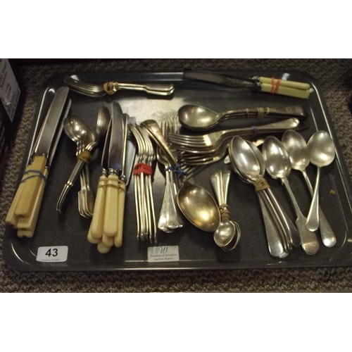 43 - Collection of cutlery.