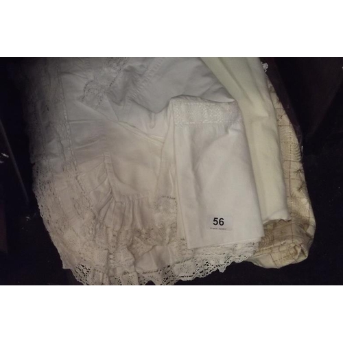 56 - Various linen/lace, etc.