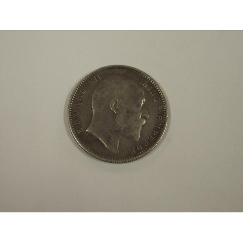 184 - Indian silver One Rupee with Edward VII bust dated 1905.