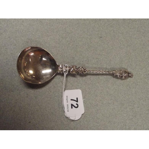 72 - Victorian silver apostle spoon, Sheffield 1895, 1.3 ozs.