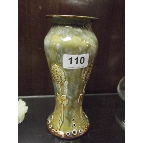 110 - Royal Doulton stoneware vase, circa 1902.