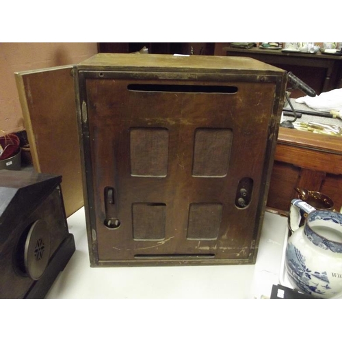 182 - Vintage Pye walnut cased radio, manufactured under licence from Marconi, 19 in. high.