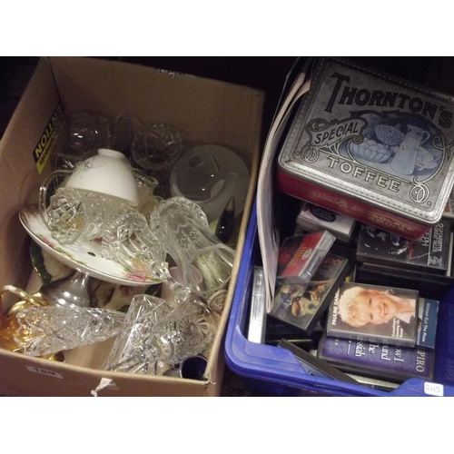 189 - Box glassware, etc.