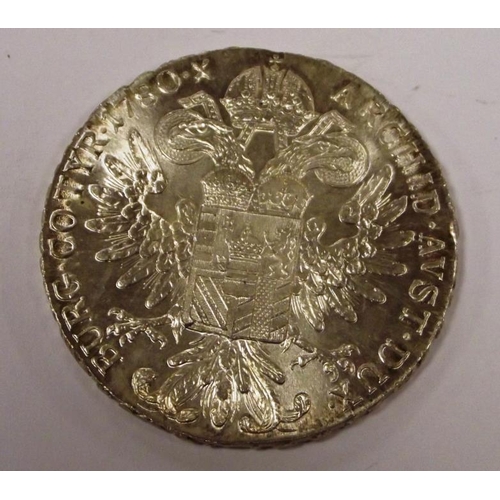 25 - Silver restrike Maria Theresa Thaler 1780.