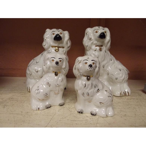 70 - Two pairs of Beswick Spaniels, nos. 1378-6 and 1378-7.