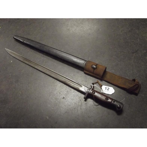 12 - American 1917 pattern Remington bayonet.