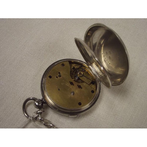 15 - Victorian silver cased pocket watch, Centre Seconds Chronograph, London 1873. Maker Blurton Stourbri... 