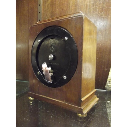 157 - Elliott, London, walnut cased eight day mantle clock.