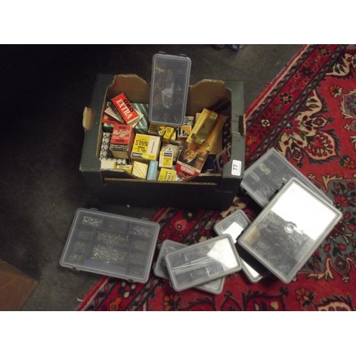 77 - Box of various fixings.