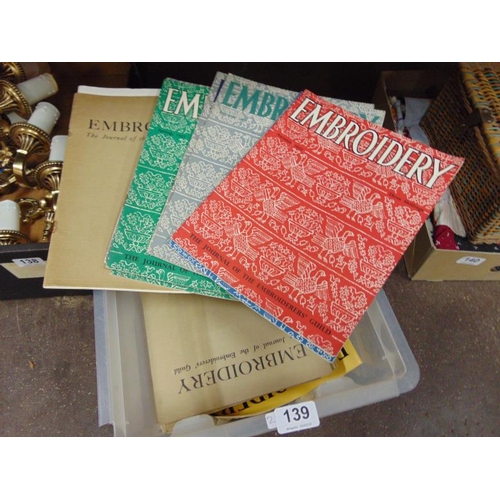 139 - Quantity of 1930's  embroidery magazines.