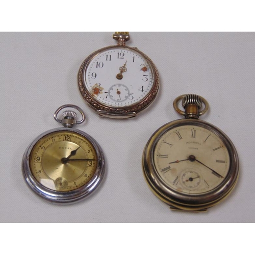 9 - Three various pocket watches.