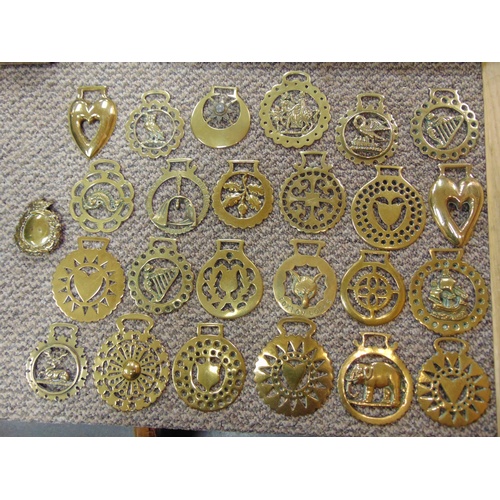 73 - Collection of horse brasses.