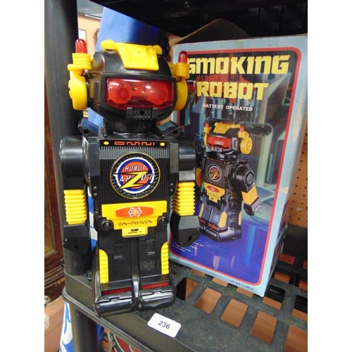 236 - Battery operated Smoking Robot.