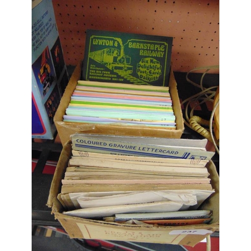 237 - Quantity of reproduction railway postcards.