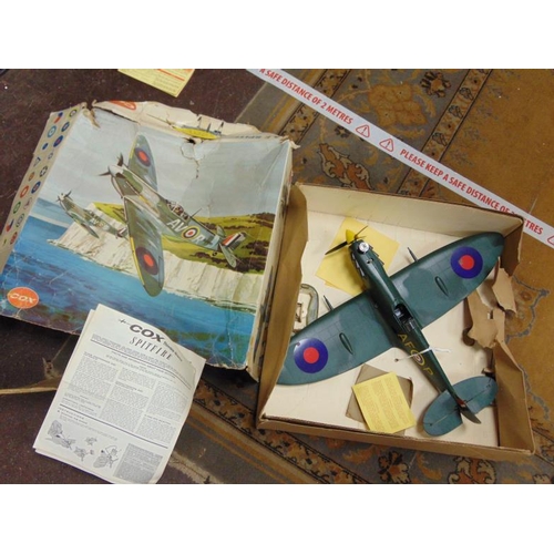 240 - Boxed Cox Thimble-Drome Spitfire Mark VB with engine.