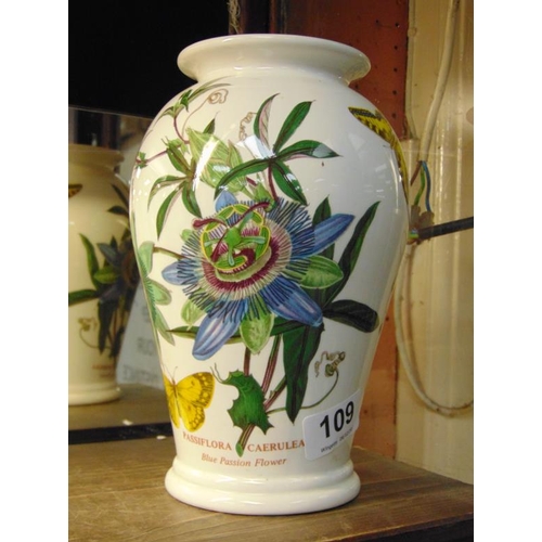 109 - Portmeirion baluster vase, 8.25 in. high.