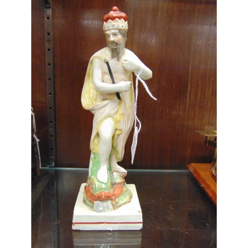 148 - Antique Staffordshire Pearlware figure of Neptune, circa 1810.