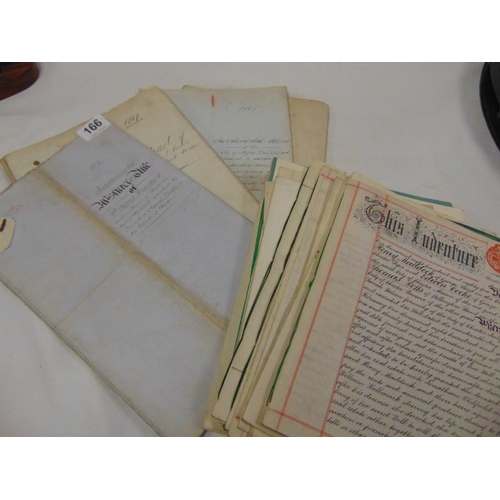 166 - Collection of 19th and early 20th century deeds relating to Chester/Wirral.