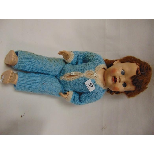 57 - Vintage doll.