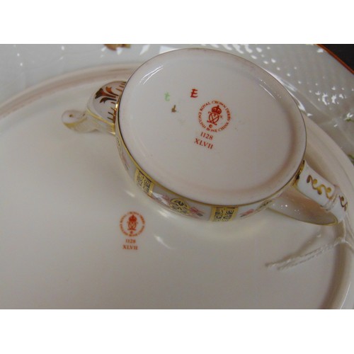 88 - Royal Crown Derby 1128 Imari pattern miniature tea set for one, boxed except tray (first quality).