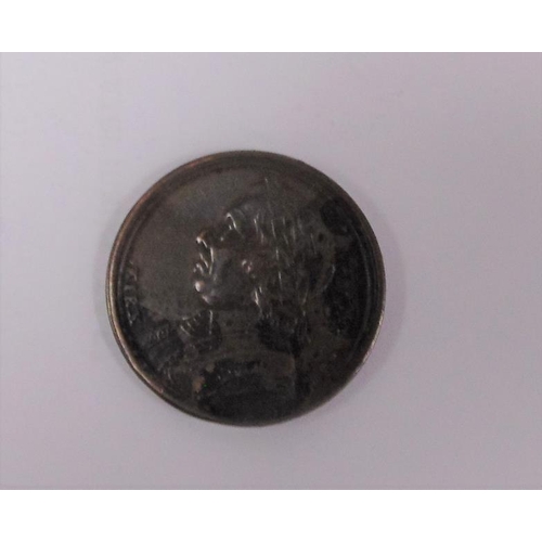 149 - Small medallion of the death of Oliver Cromwell 1658.